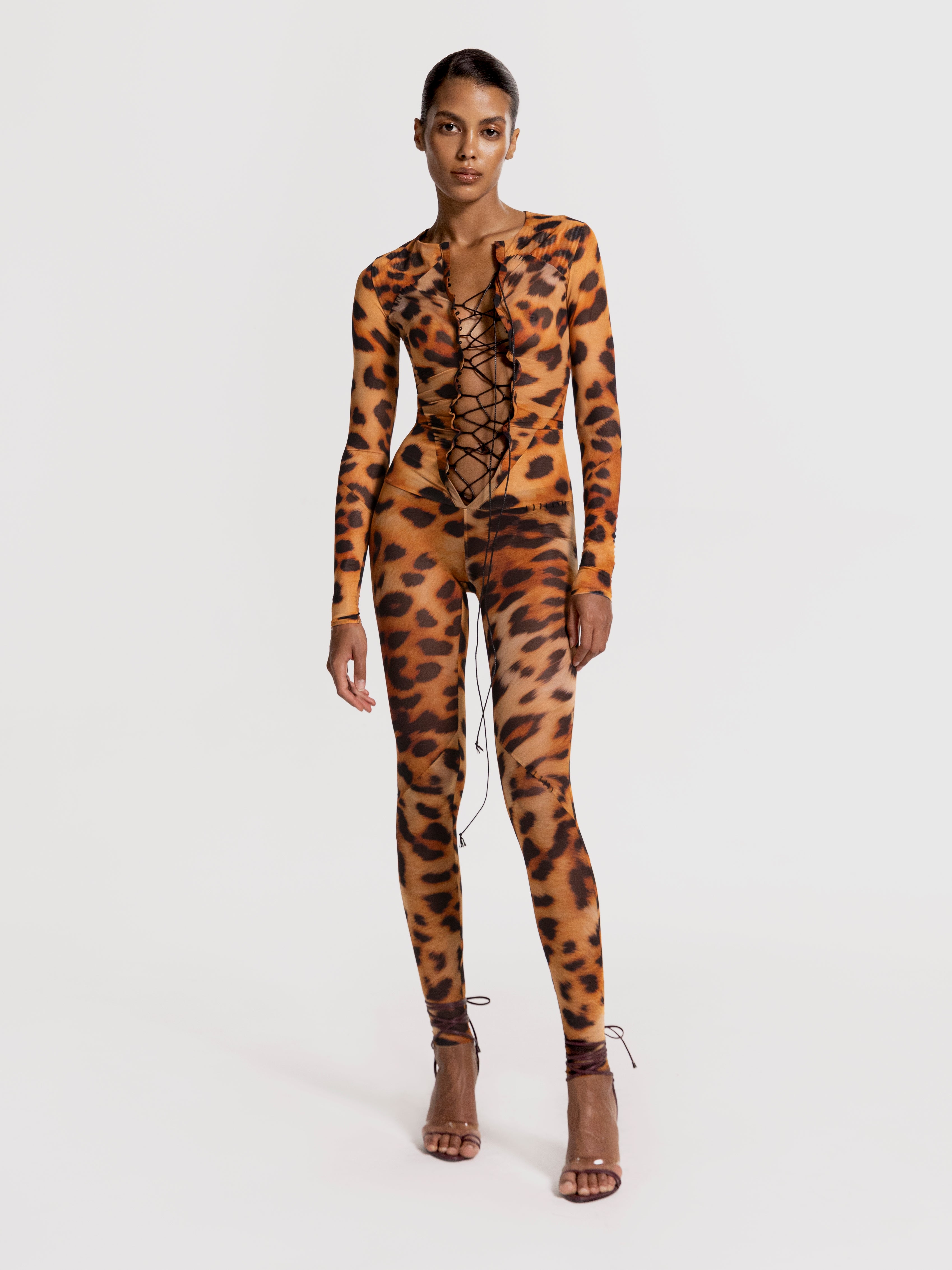 Leeloominai jumpsuit in Leopard – CULTNAKED