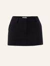 Power skort in Onyx Cotton