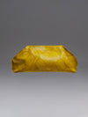 Babylon Leather clutch in Yellow Python