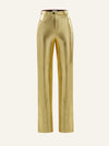 Killa pants in Gold Croc