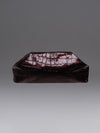 Babylon Leather clutch in Plum Croc