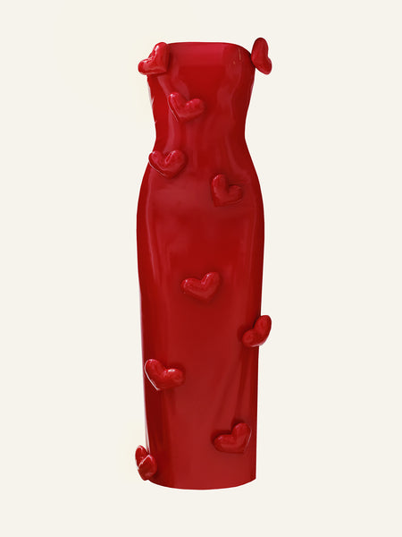 Love Killa dress in Red patent