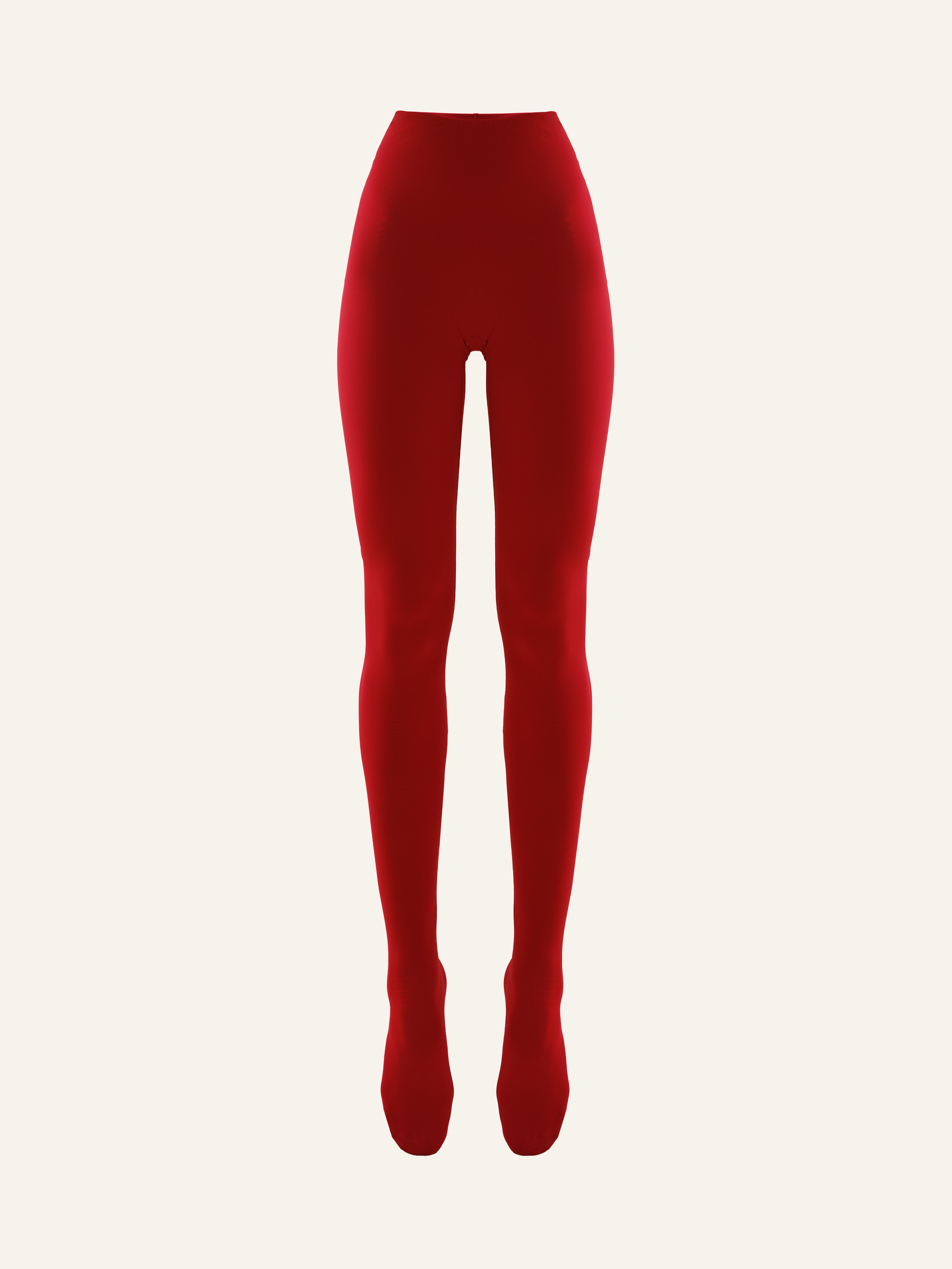 Skin leggings in Red