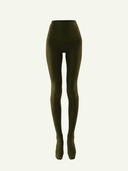 Skin leggings in Khaki