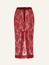 Allure skirt in Red Lace