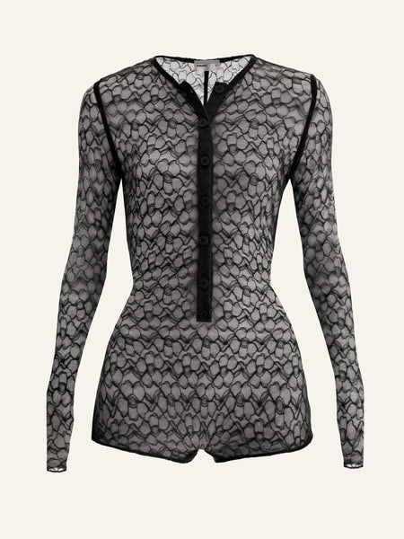 Good Girl jumpsuit in Noir Lace