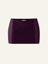 Mini Mini skort in Plum Patent