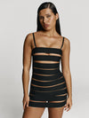 Borderline dress in Onyx