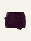 Love Mini Mini skort in Plum Patent