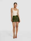 Paneled skort in Peridot