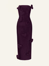 Love Killa dress in Plum Patent