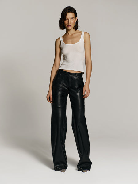 Forever Slouchy pants in Genuine Leather