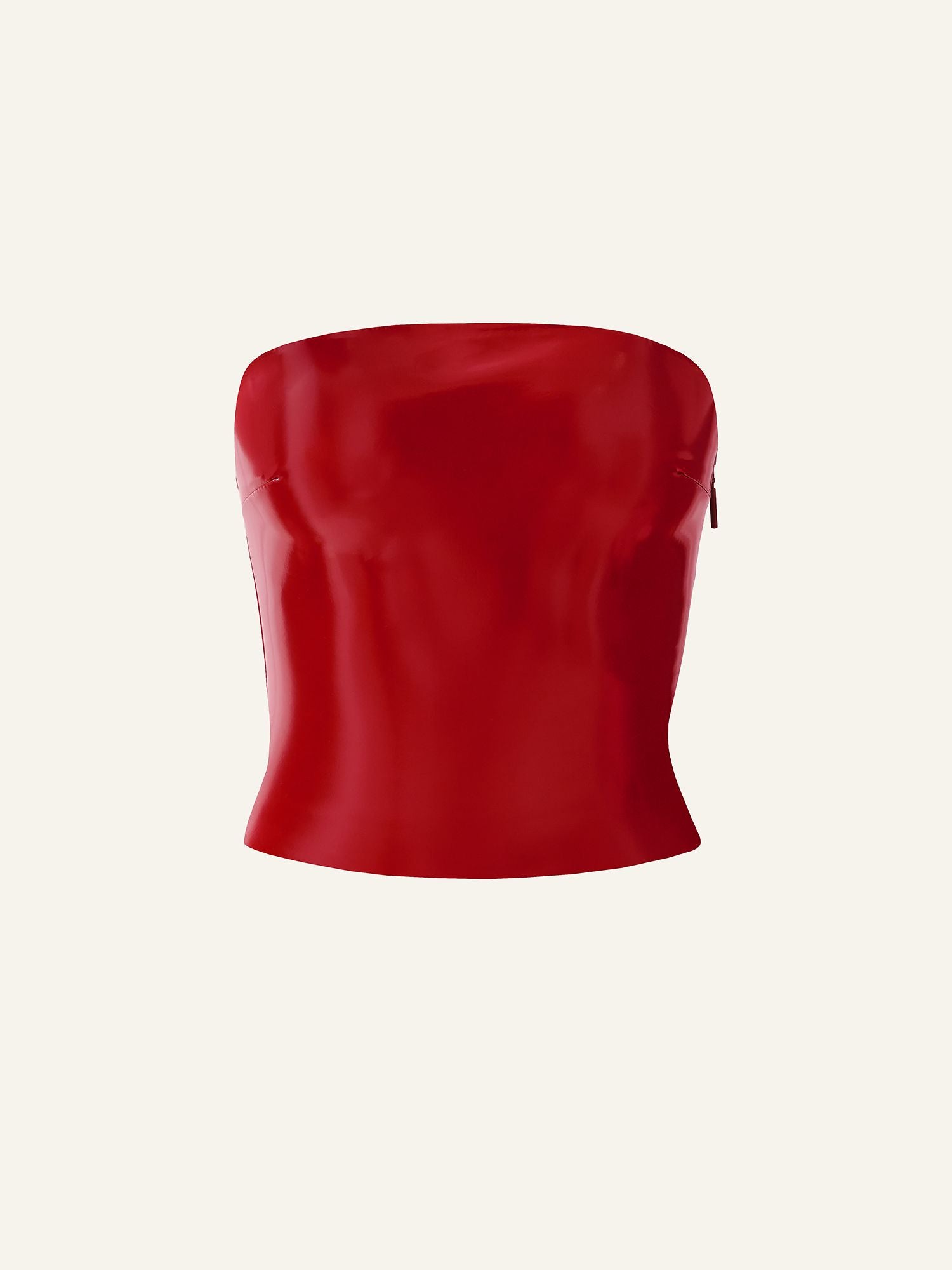 Red leather bandeau