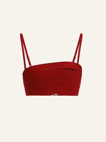 Borderline top in Passion Red
