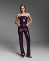 Killa pants in Plum Patent