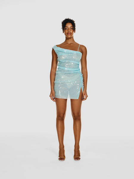 Moon dress in Blu