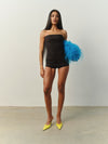 Bundle: Edition bandeau in Choco Stripe + Vixen shorts in Choco Stripe