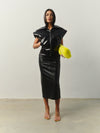 Pencil skirt in Genuine Leather