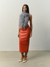 Kaia top in Smoke Feathers