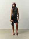 Siren skirt in Onyx Patent