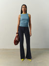 Tate Top in Blue & Yellow
