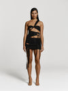 Icon dress in Onyx Fringe