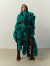 Freja coat in Aquamarine