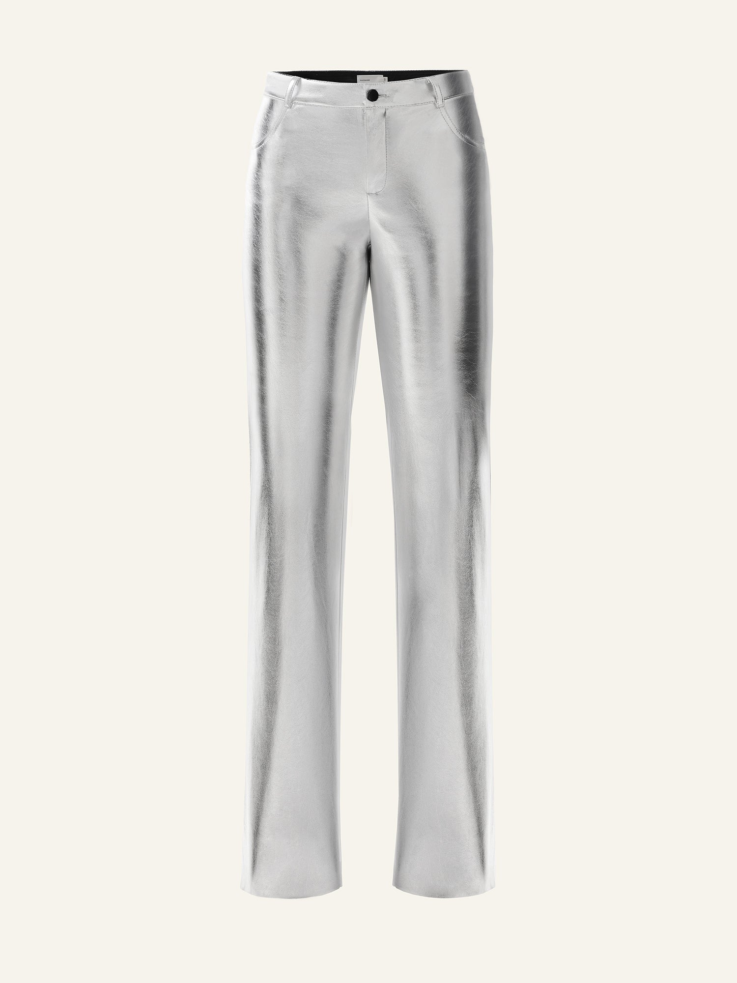 Silver color trousers