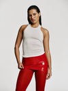 Bundle: Mini Mini skort in Red patent + Base top in Milk