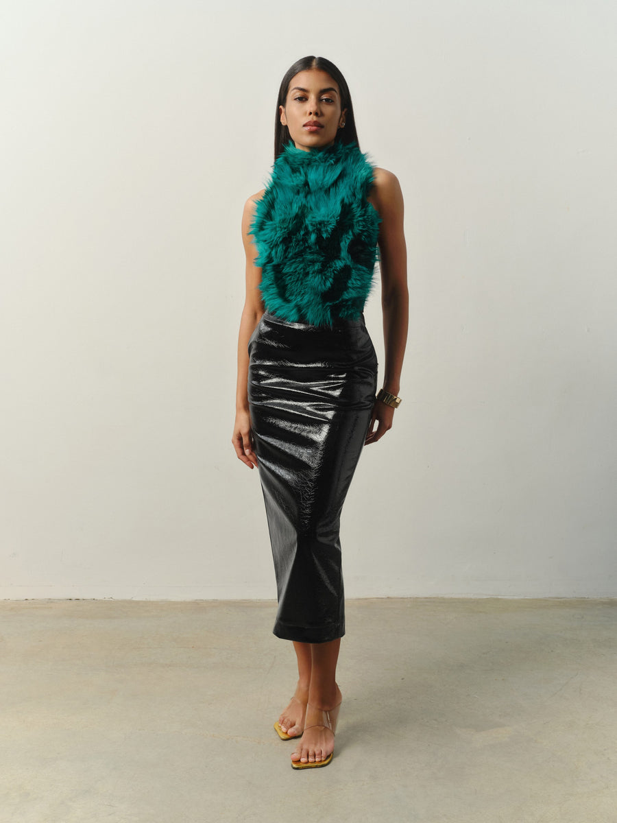 Kaia top in Aquamarine