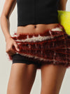 Checkmate skort in Burgundy