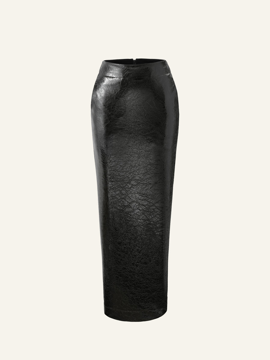 Pencil skirt in Onyx Patent