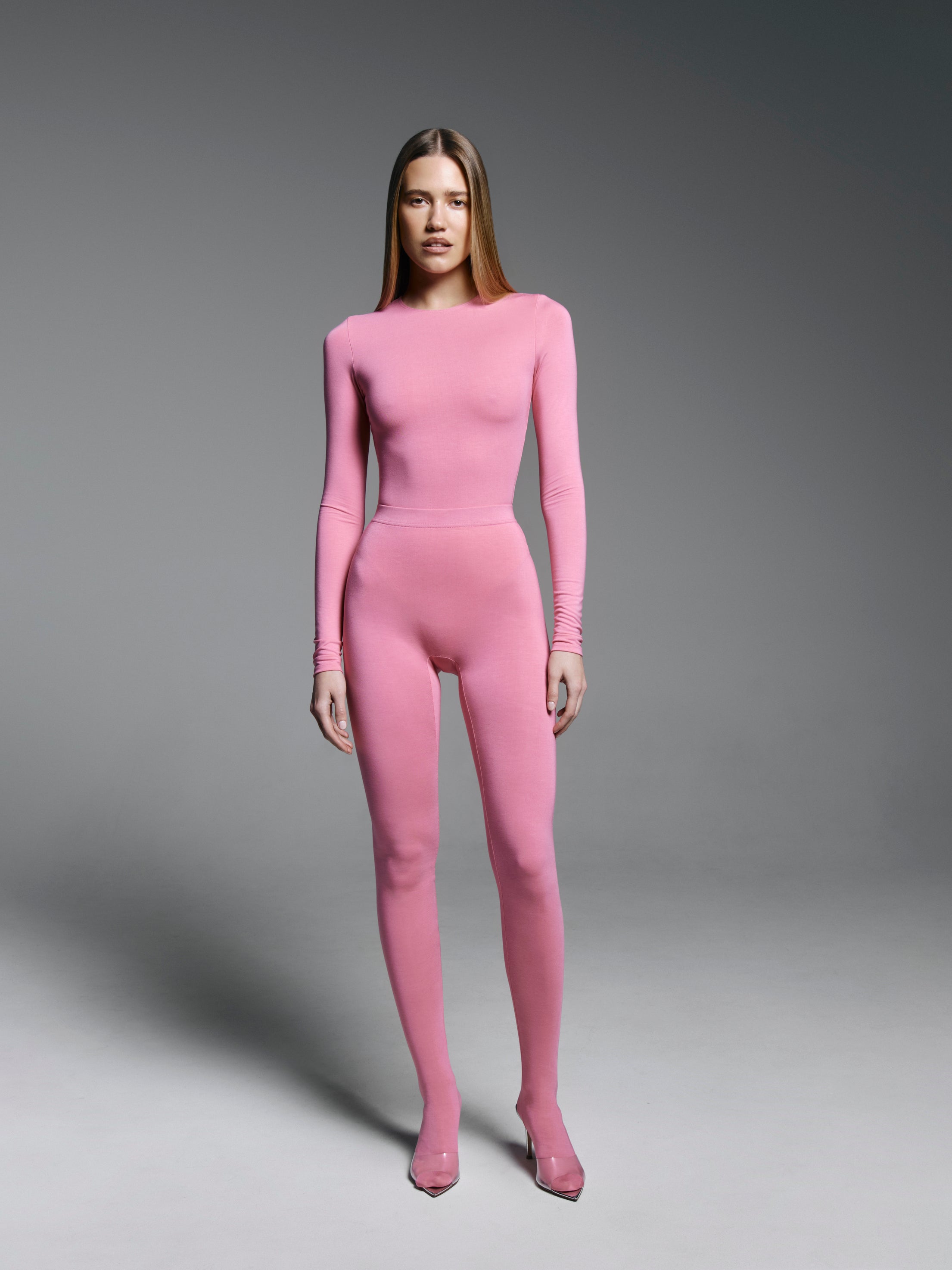 Skin leggings in Pink