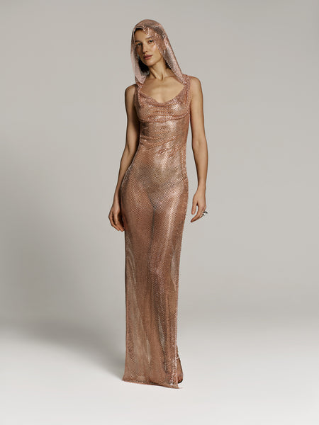 Diva Stardust dress in Champagne