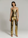 Bundle: Killa bandeau in Gold Croc + Killa pants in Gold Croc