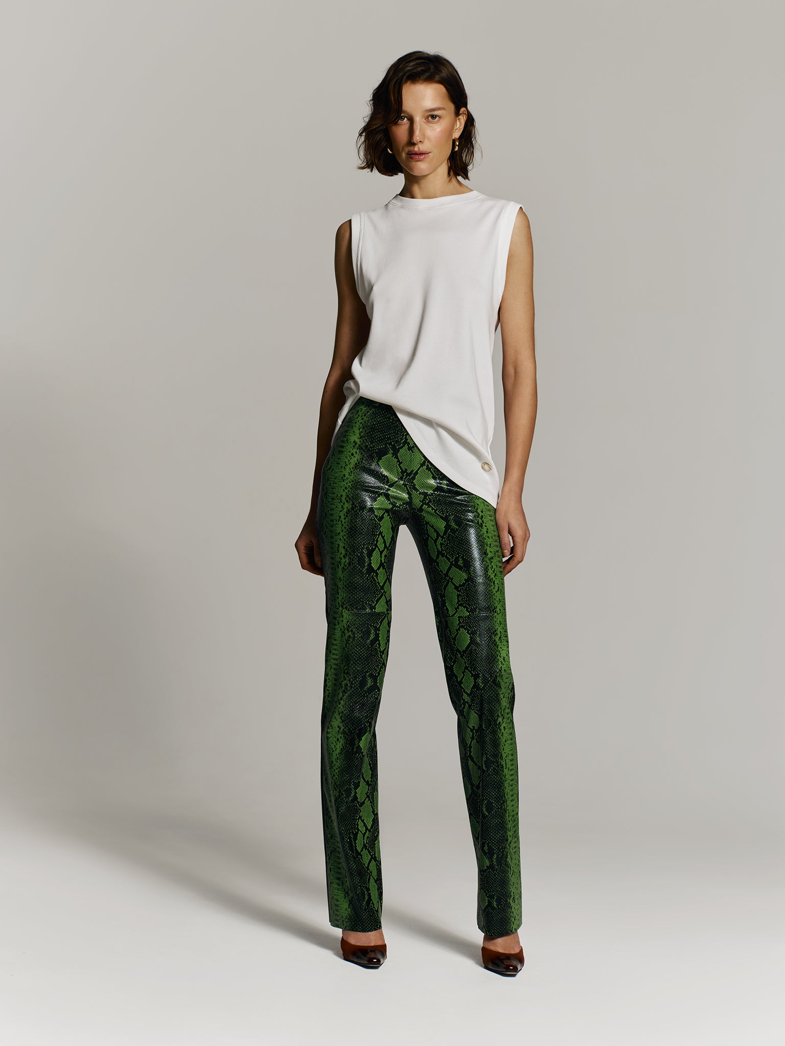 Killa pants in Green Python