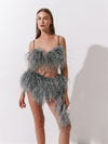Bundle: Cloud Nine bra in Smoke Feathers + Cloud Nine skort in Smoke Feathers