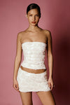 Mini Mini skort in Innocent white