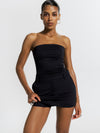 Killa bandeau in Onyx Cotton