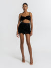 Power Spike skort in Onyx Bloom