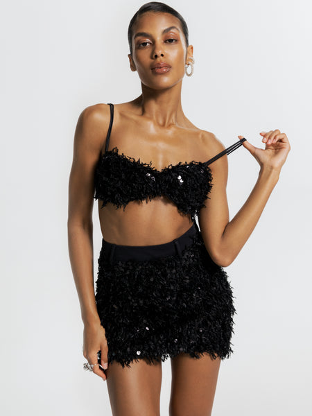Power Cover Up bra in Onyx Bloom