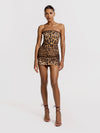 Bundle: Killa bandeau in Leopard + Dancing On The Table skort in Leopard