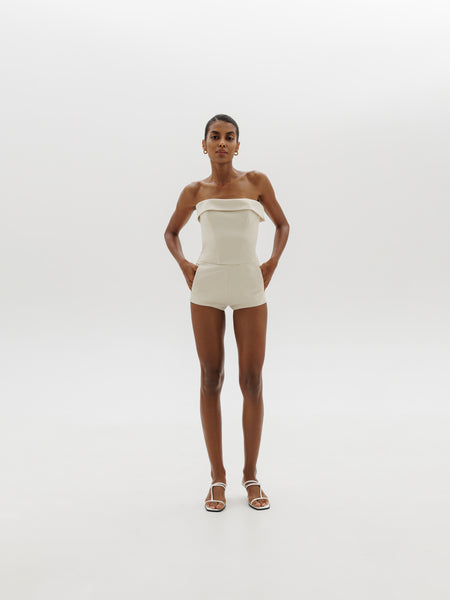 Vixen jumpsuit in Ivory