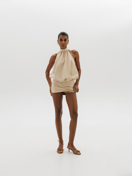 Bubble jumpsuit in Vanilla