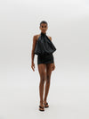 Bubble jumpsuit in Onyx