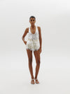 Vixen shorts in Sequined White