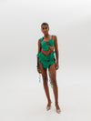 Bundle: Eden Bloom top in Green + Eden Bloom skort in Green