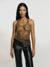 Stardust top in Choco