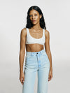 Milkshake top in Blanc