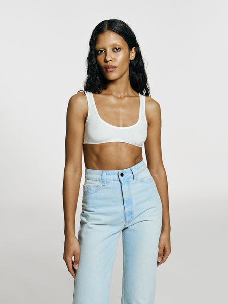 Milkshake top in Blanc